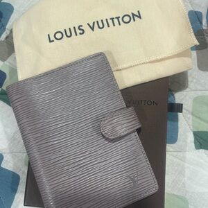 Louis Vuitton Epi Leather Notebook Cover — Eggplant